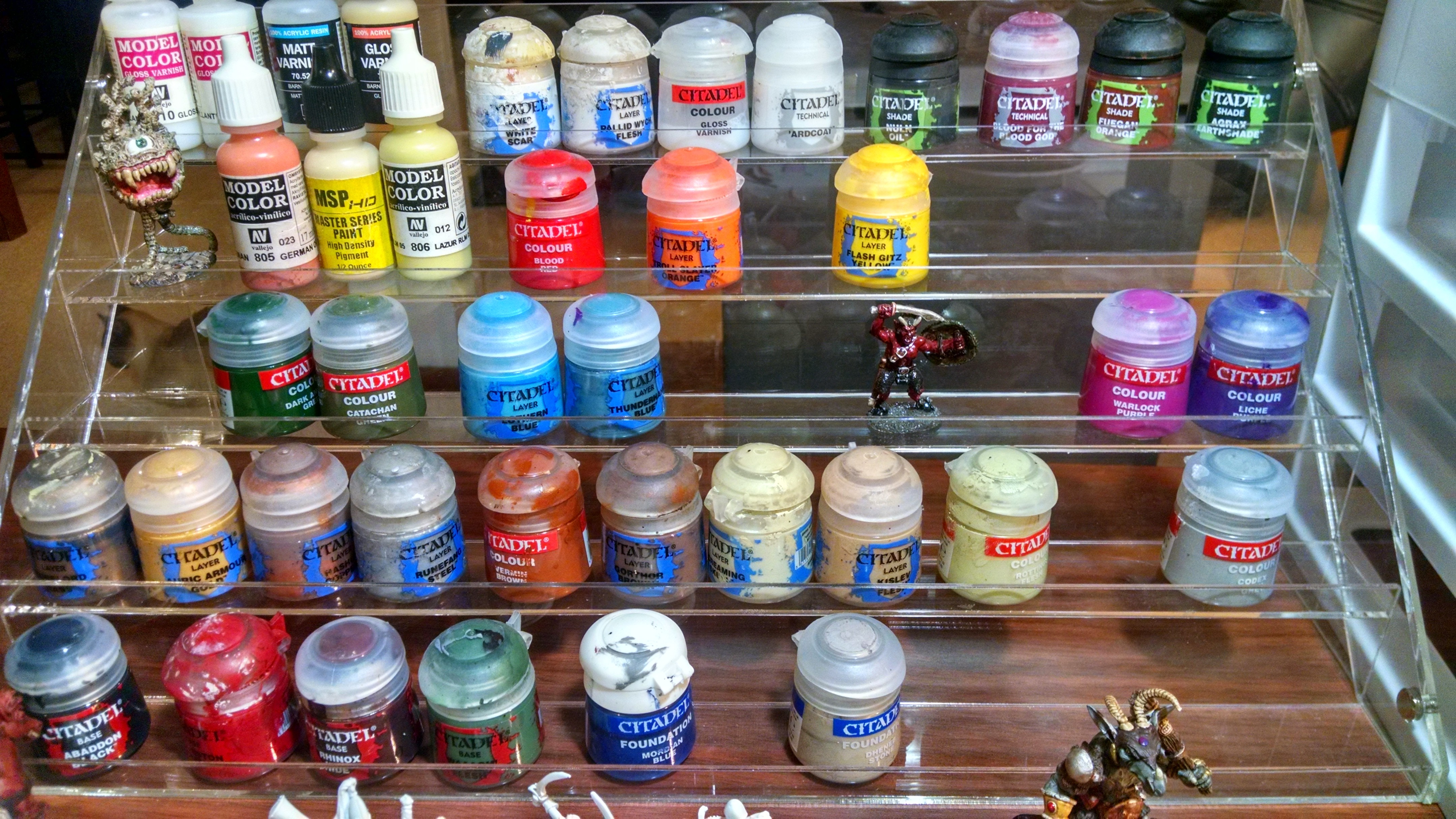 Acrylic Paint Storage Racks For Tabletop Miniature Paints